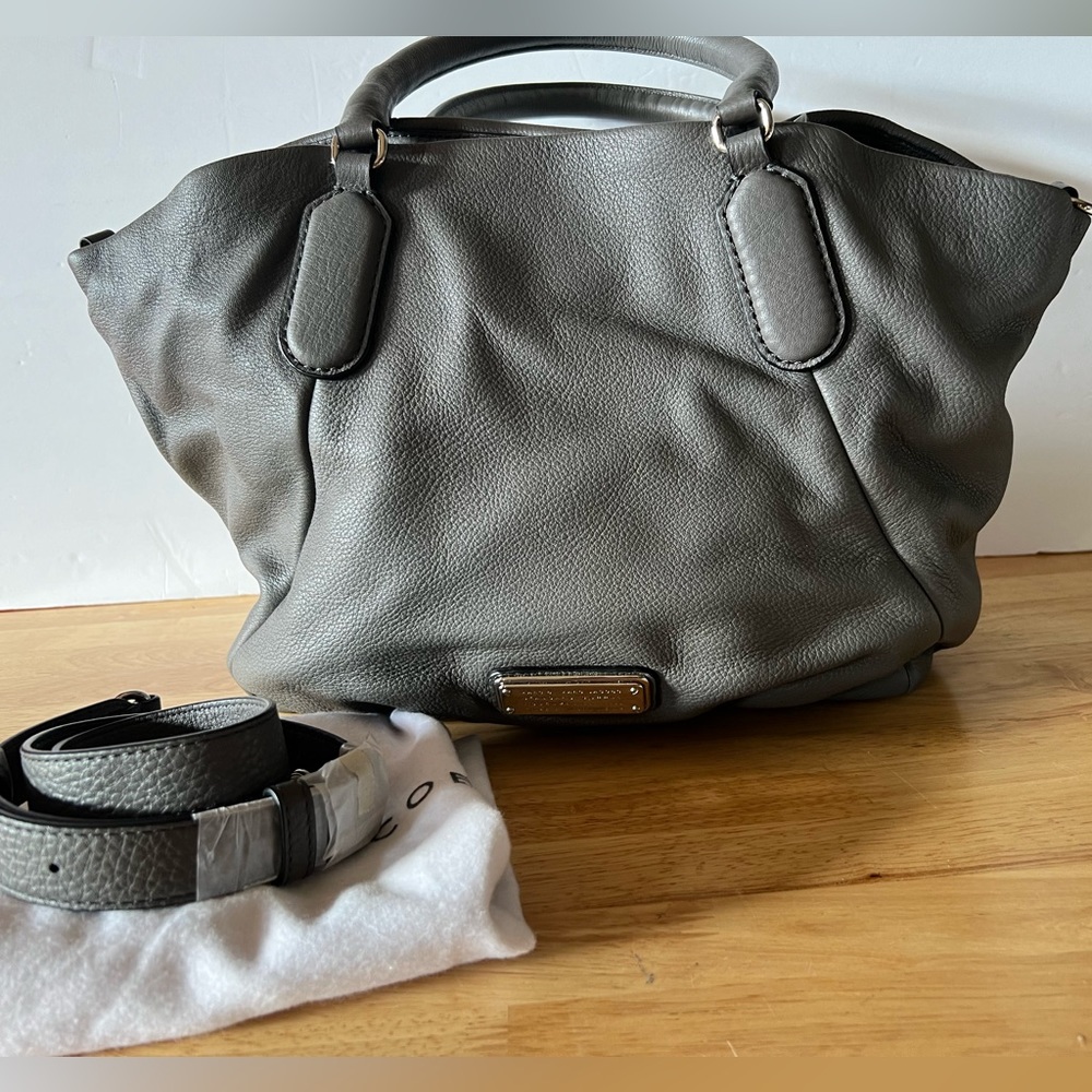 Marc Jacobs Electro Q Fran Dark Gray Silver Hardware Hand and shoulder Bag - Picture 6 of 14
